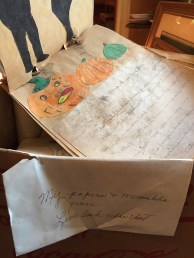 My papers and memorabilia from Live Oak cedar chest, wrote my mother. Here, the Adventures of Little Jack (o'lantern, presumably)